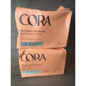 Cora The Comfort Fit Tampon Super Plus Applecator Free Cotton 36 2 Pack